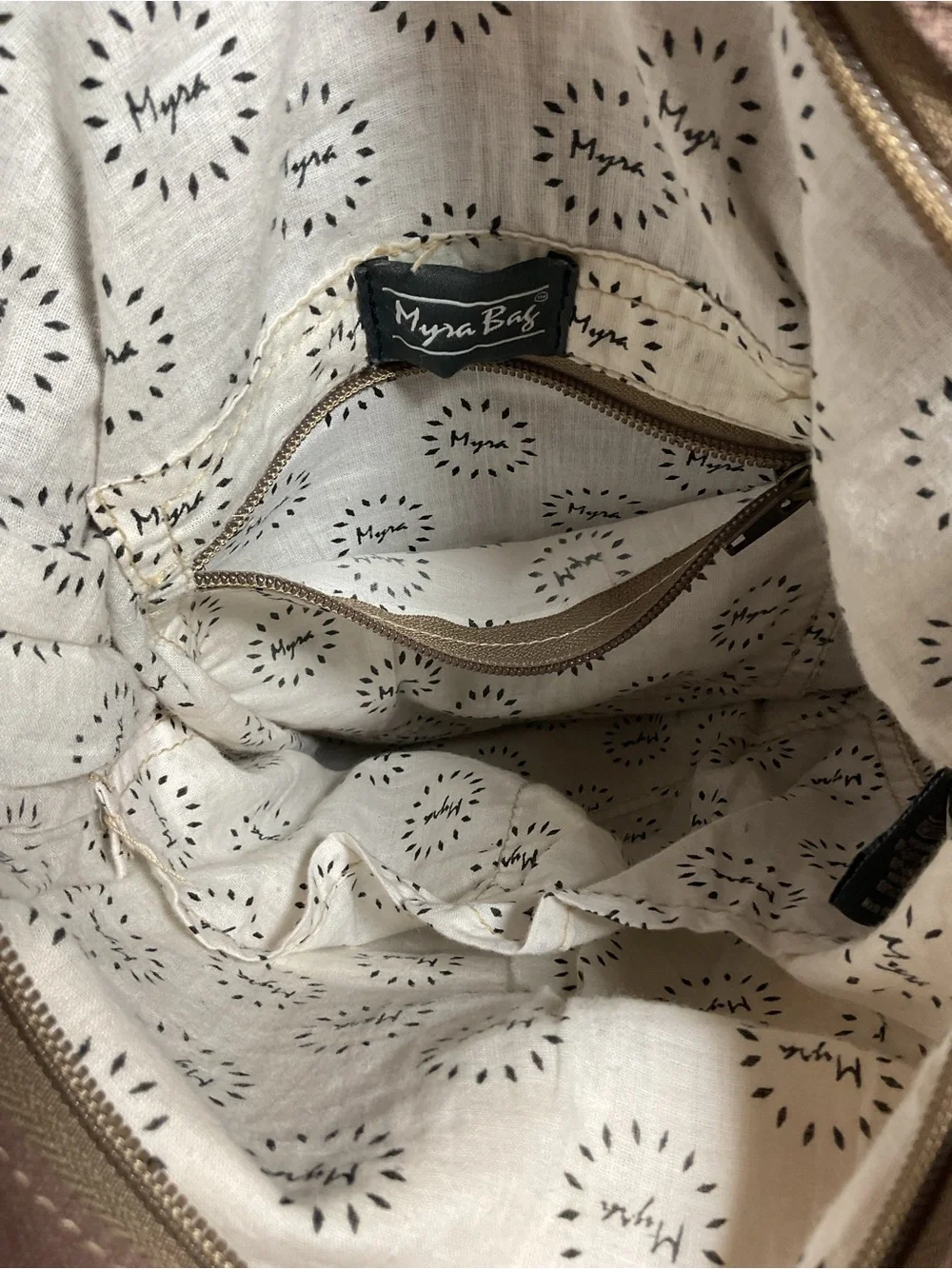 Myra Bag Canvas Cowhair Leather Backpack Boho Southwest